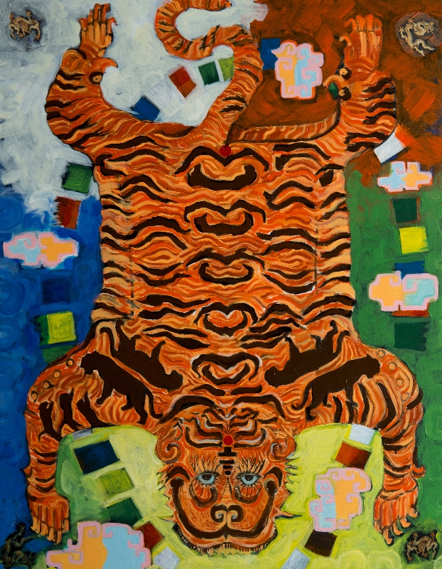 Eat, Pray, Tiger by artist Melissa Wen Mitchell